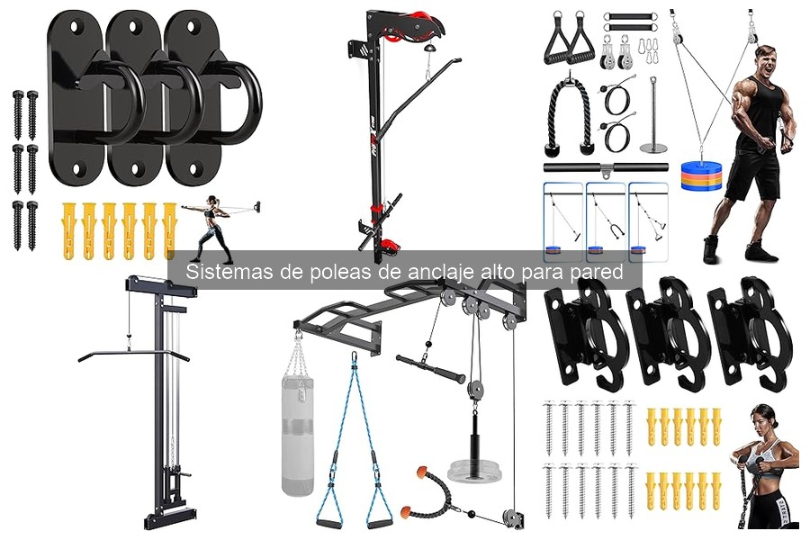 Precios de sistemas de poleas de anclaje alto para pared