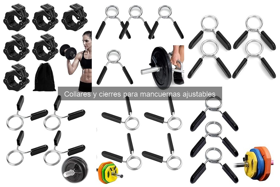 Precios promedio de collares y cierres para mancuernas ajustables