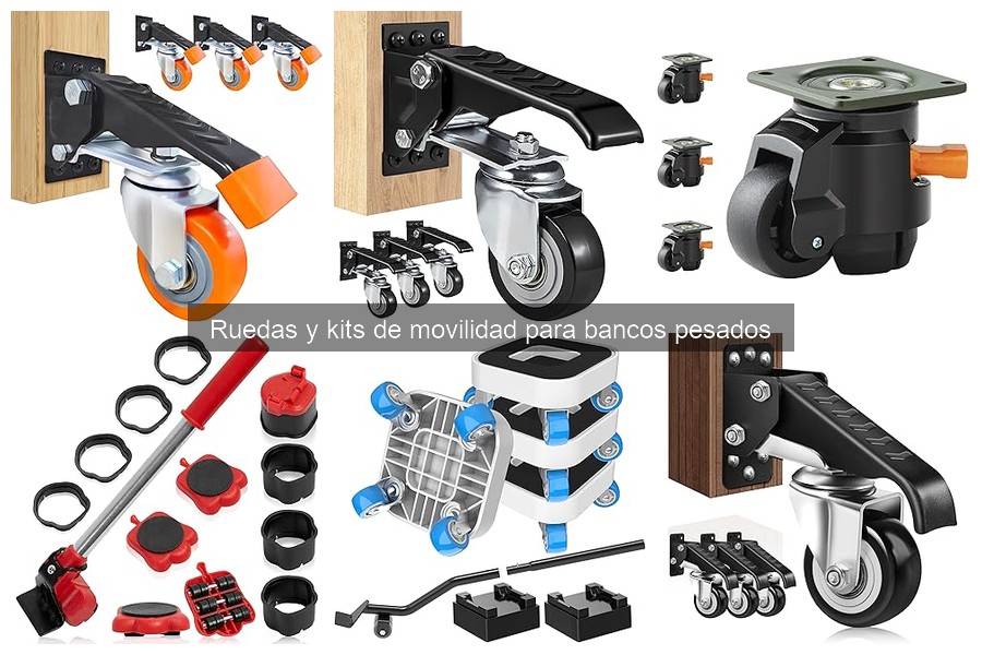 Problemas comunes con ruedas en bancos pesados y soluciones
