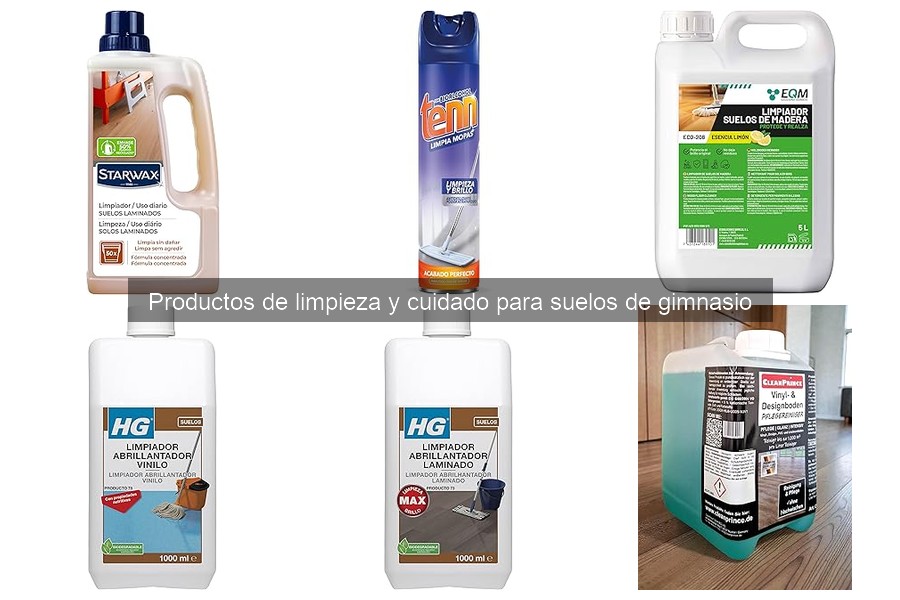 Productos a evitar para limpiar suelos de gimnasio
