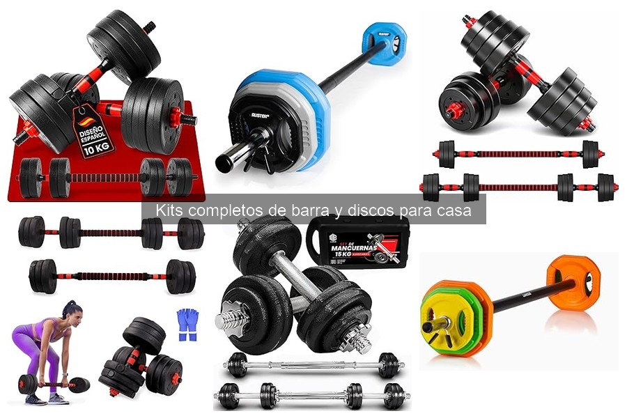 ¿Qué es un kit completo de barra y discos para casa?