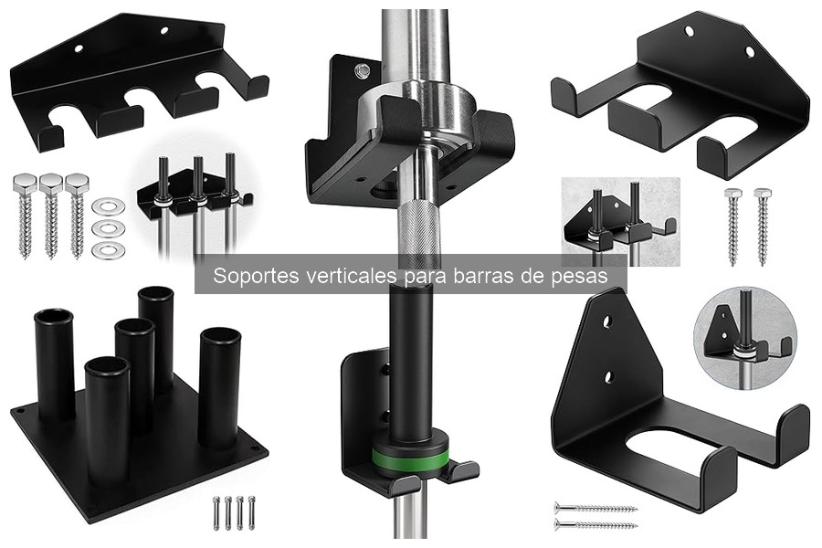 ¿Qué es un soporte vertical para barras de pesas?