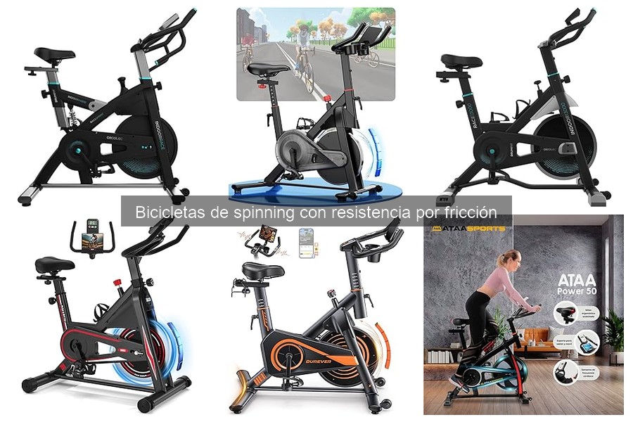 ¿Qué es una bicicleta de spinning con resistencia por fricción?
