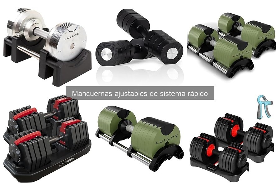¿Qué son las mancuernas ajustables de sistema rápido?
