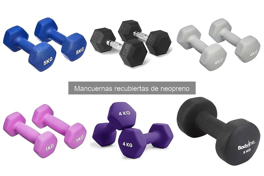 ¿Qué son las mancuernas recubiertas de neopreno?