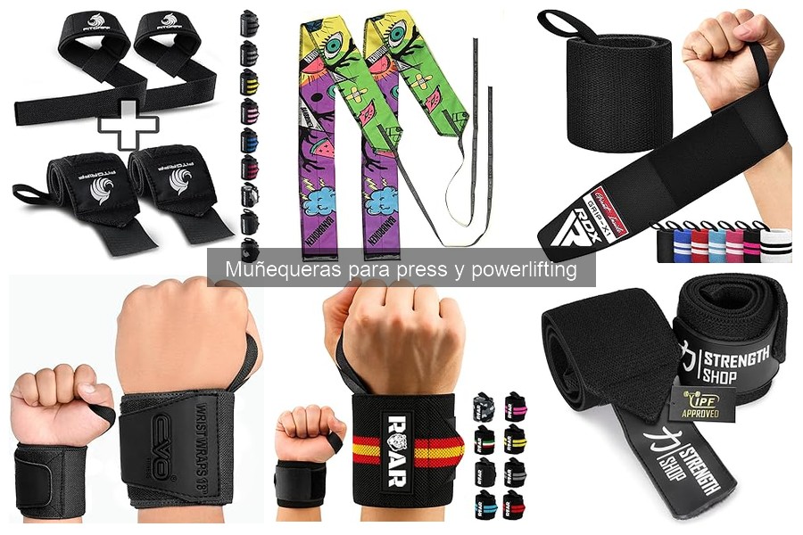 ¿Qué son las muñequeras para press y powerlifting?