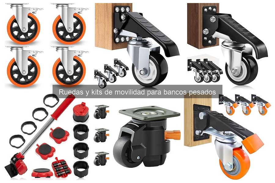Qué son las ruedas y kits de movilidad para bancos pesados