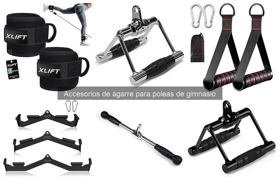 ¿Qué son los accesorios de agarre para poleas de gimnasio?