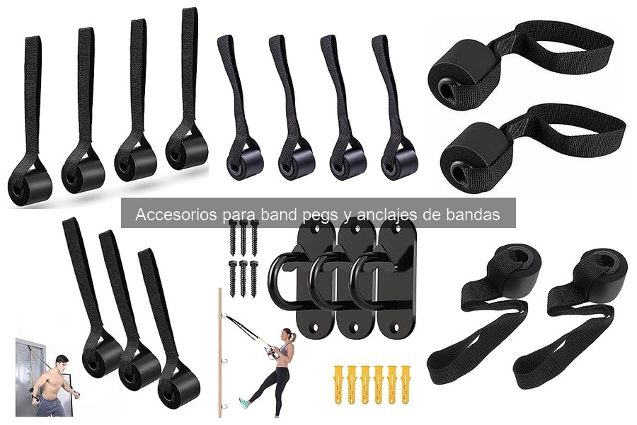 ¿Qué son los band pegs y anclajes de bandas en el entrenamiento?