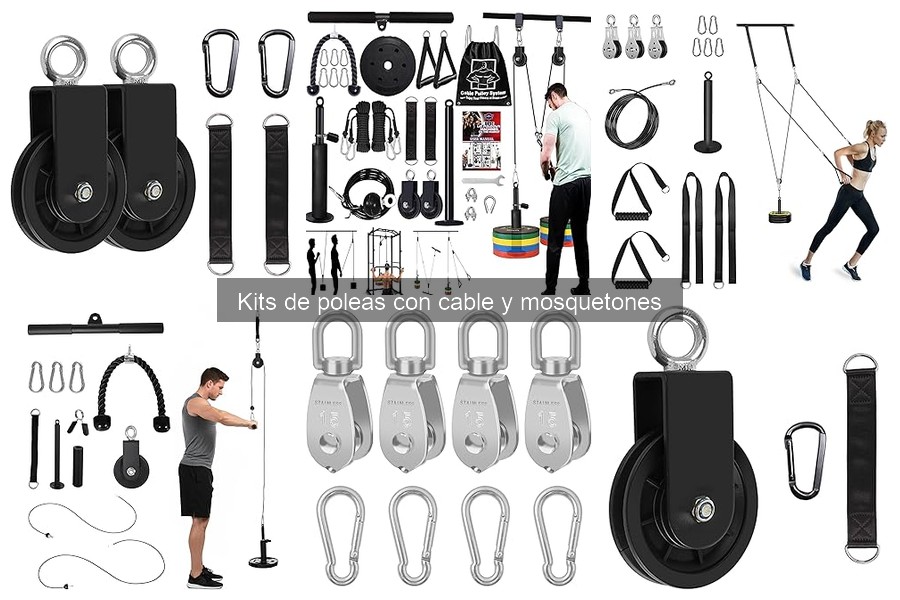 ¿Qué son los kits de poleas con cable y mosquetones?