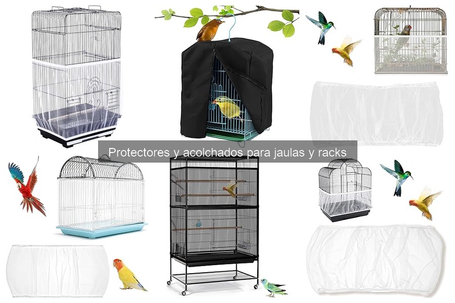 ¿Qué son protectores y acolchados para jaulas y racks?