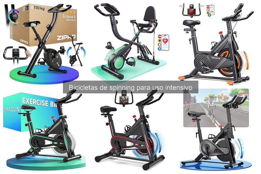 Rutinas de entrenamiento para bicicletas de spinning intensivas