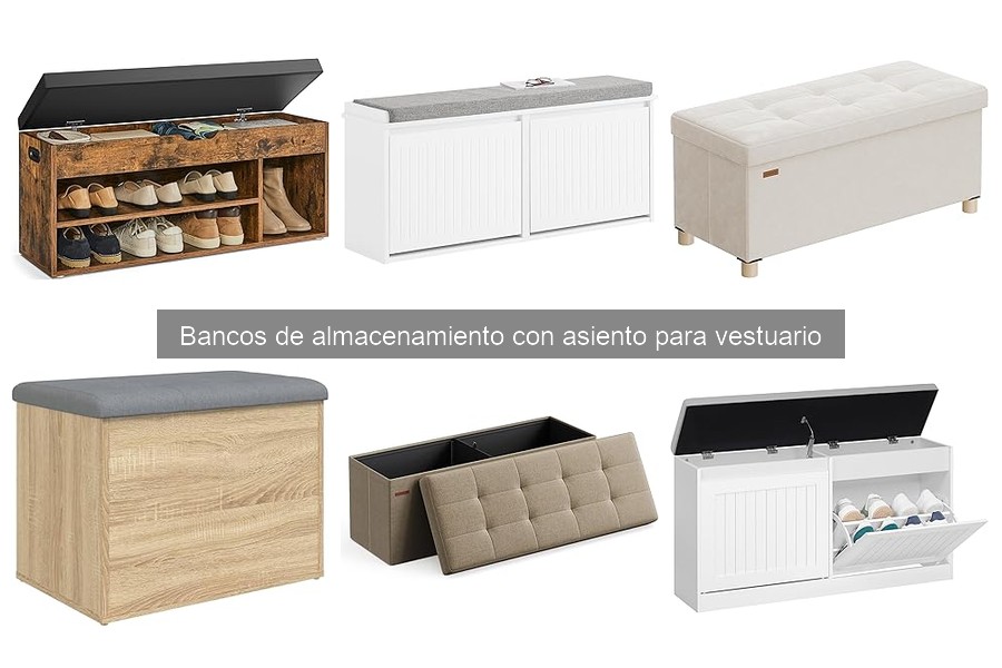 Soluciona errores comunes con bancos de almacenamiento para vestuario