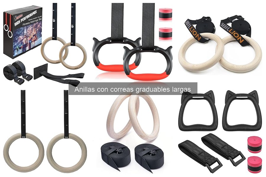 ¿Son seguras las anillas con correas graduables largas?