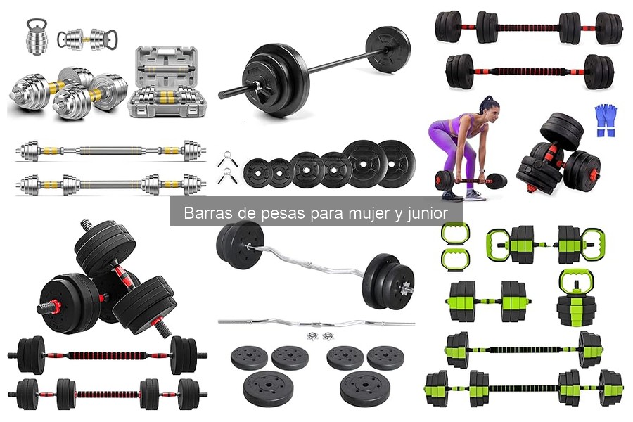 Tamaño ideal de barra de pesas para niños y juniors