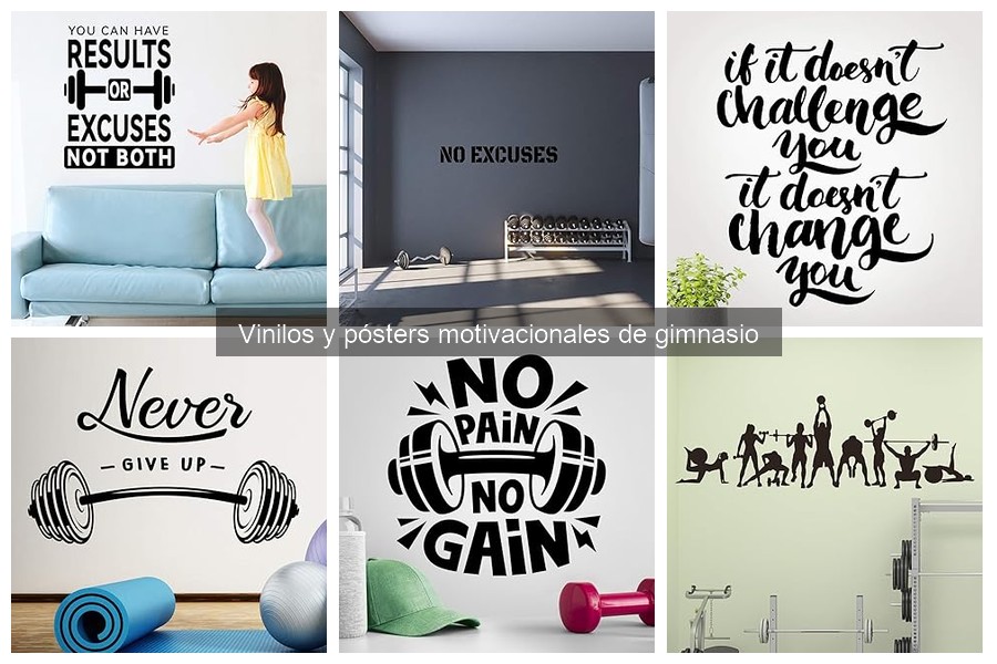 Tendencias en Vinilos y Pósters Motivacionales para Gimnasio