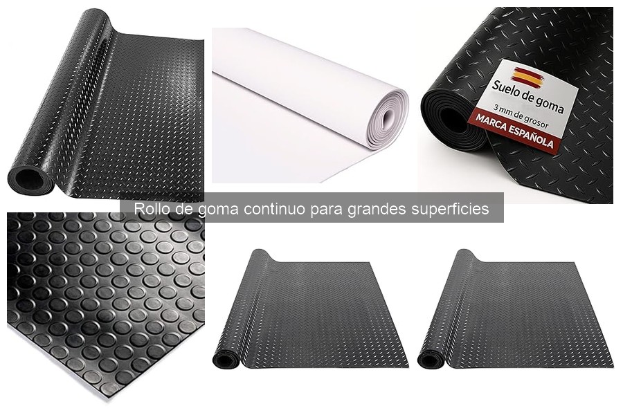 Testimonios sobre el rollo de goma continuo para grandes superficies
