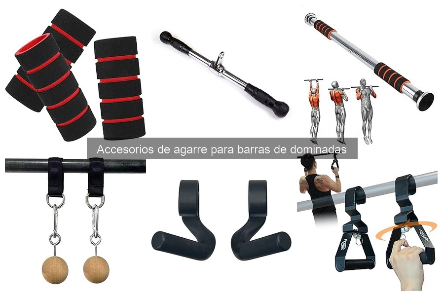 Tipos de accesorios de agarre para barras de dominadas