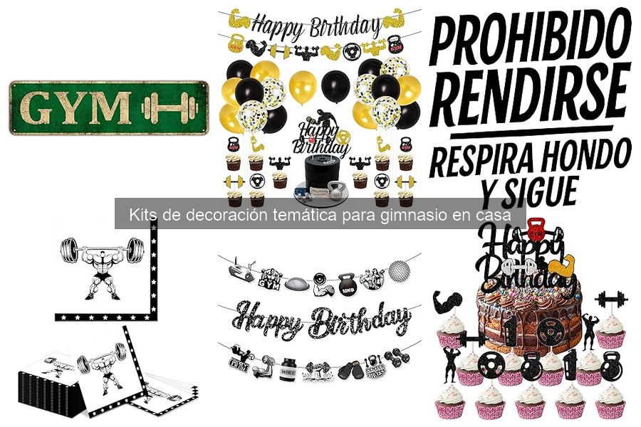 Tipos de kits de decoración temática para gimnasio en casa