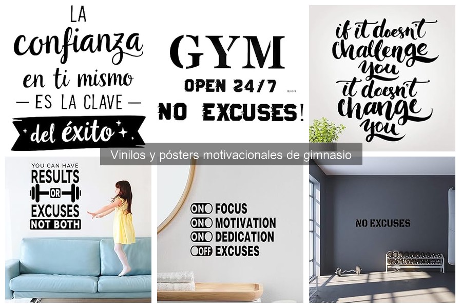 Vinilos y Pósters Motivacionales para Tu Gimnasio en Casa